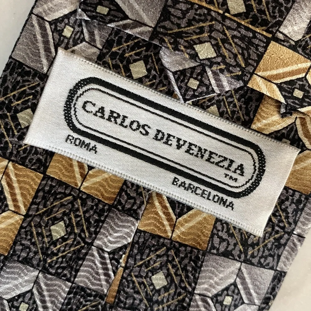 Carlos Devenezia Multicolored Silk Tie